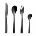 Set Talheres BCN Black Inox - 24 Peças