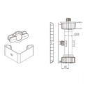 Braçadeira Magnética Rodapé PVC Cozinha