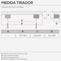 Maçaneta Metálica Cromado Mate 2084E