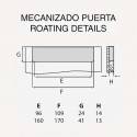 Puxador Metálico Cromado Mate 4036E