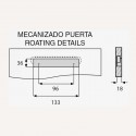 Puxador Metálico Cromado Mate 4086E