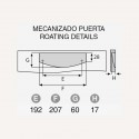 Puxador Metálico Cromado Mate 7200