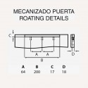 Puxador Metálico Cromado Mate 4090E