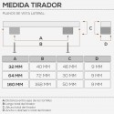 Puxador Metálico Cromado Mate 5011E