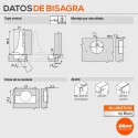 Dobradiça Preta Blum Angular 110º com Freio Blumotion