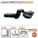 Dobradiça Preta Blum Super Angular 110º com Freio Blumotion