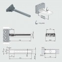 Suporte Oculto para Lejas/Prateleiras/Estantes