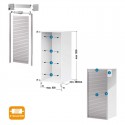 Kit para Armário Persiana PVC Cinza Ardósia Z-Smartlift 150 x 60