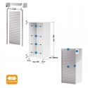 Kit para Armário Persiana PVC Branco Brilho Z-Smartlift 150 x 60