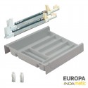 Gaveta Cozinha Porta-Talheres PVC Cinza Europa