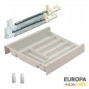 Gaveta Cozinha Porta-Talheres PVC Branco Europa