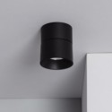 LED sconce 15 Circular alumínio Circular preto ne on Onuba 2700K