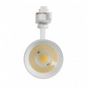 Fase monofásica do diodo emissor de luz do trilho do Foco 20 Regulable Dimmable ne Mall Mallet branco 3000K