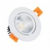 Foco Downlight LED 7 Co COB Circular branco Blanco70 mm Branco Quente