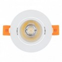 Foco Downlight LED 7 Co COB Circular branco Blanco70 mm Branco Quente