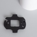 Espaço branco teto sconce