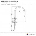 Torneira Pia Misturador Bimando Vertical GF205