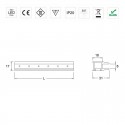 Perfil Luminoso Easy diodo Emissor de luz 12V 5500K