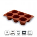 Molde de Creme com 6 Cavidades Silicone Pastryflex