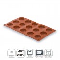 Molde Semi-Esférica 15 Cavidades Silicone Pastryflex