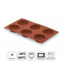 Molde Semi-Esférica 6 Cavidades Silicone Pastryflex