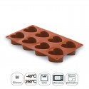 Molde De Coração 8 Cavidades Silicone Pastryflex