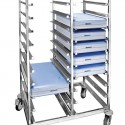 Caminhão Portabandejas Inox para 20 Unidades