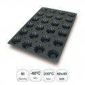 Molde Briochette 24 Cavidades Silicone Black