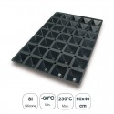 Molde Pirâmides 35 Cavidades Silicone Black