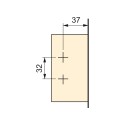 Dobradiça Braço Angular 45º com Freio e Excêntrica Emuca X91 (10 pçs)