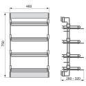 Sapateira Lateral Removível Moka